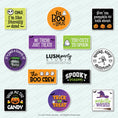 Load image into Gallery viewer, set of  kid-friendly Halloween photo booth props for parties and events. Lush Party Studio
