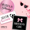 Load image into Gallery viewer, sweet 16 birthday photo booth prop signs
