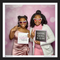 Load image into Gallery viewer, teenagers posing with 'Glam Squad' and 'Glitter, Gloss, & Glam' sweet 16 party photo booth prop signs by lush party studio
