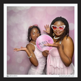 Load image into Gallery viewer, Two women posing with a 'Sixteen & Glowing' photo booth prop sign for sweet 16 party

