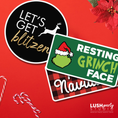 Load image into Gallery viewer, Two Christmas photo booth props for xmas parties
