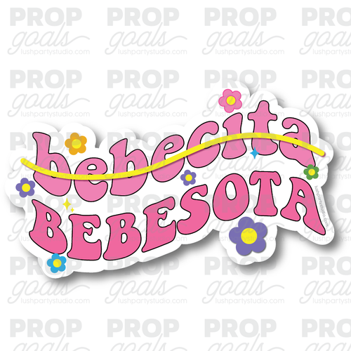 Bad bunny bebecita bebesota Photo booth prop word sign