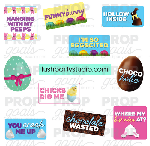 easter photo booth props- Lush Party Studio