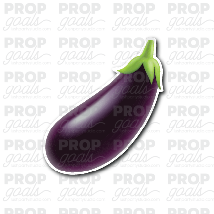 Eggplant photo booth prop