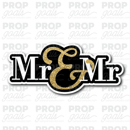 mr and mr photo booth prop same sex wedding