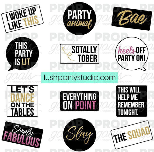 party time special props Lush Party Studio