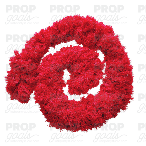 super lush featherless boa cherry red